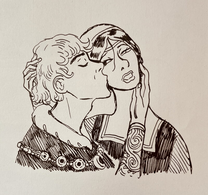 Pavel Bart, Jeannette et Raymondin - Illustration originale