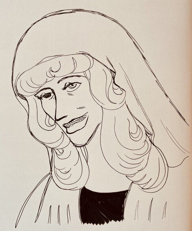 Madame Sorel by Pavel Bart - Original Illustration
