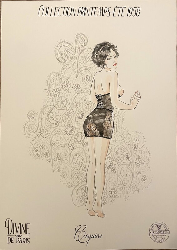 Paul Salomone, Catalogue 1958 Divine de Paris - Coquine - Illustration originale