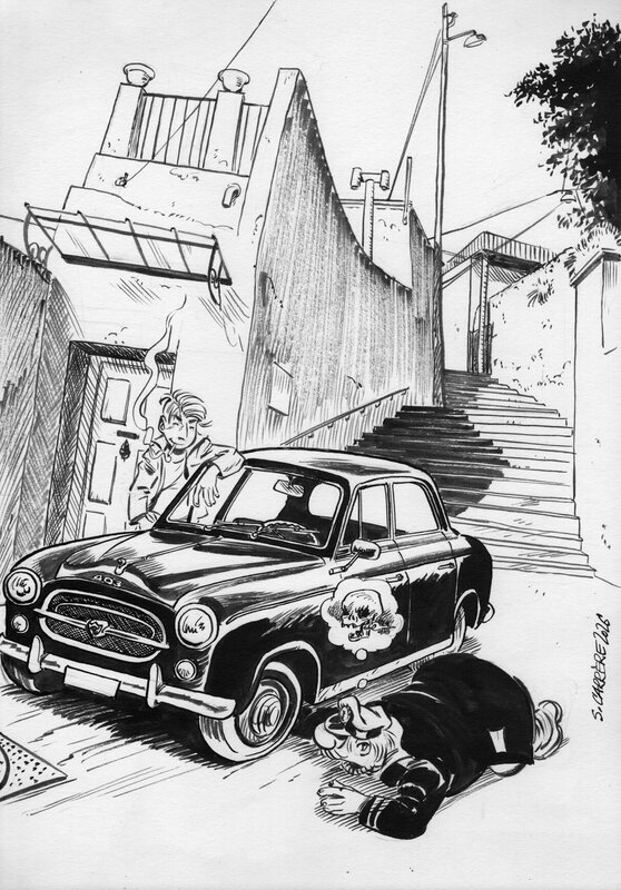 En vente - Les clefs par Serge Carrère - Planche originale
