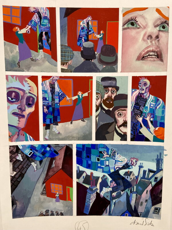 Frankenstein par David Sala - Planche originale
