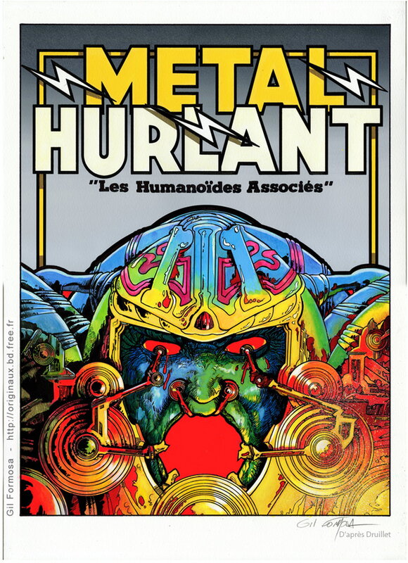 METAL HURLANT par Gil Formosa - Couverture originale