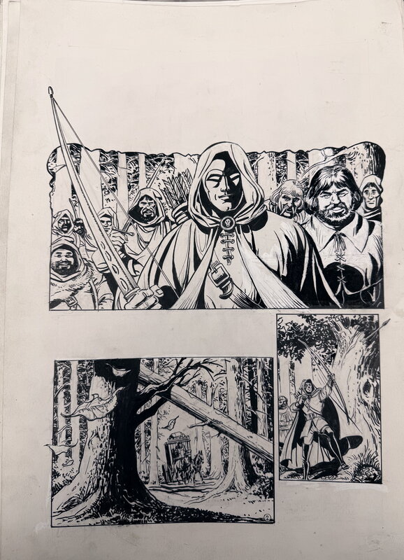 César Spadari, Hooded Justice, Part 2 FIRST PAGE - Planche originale