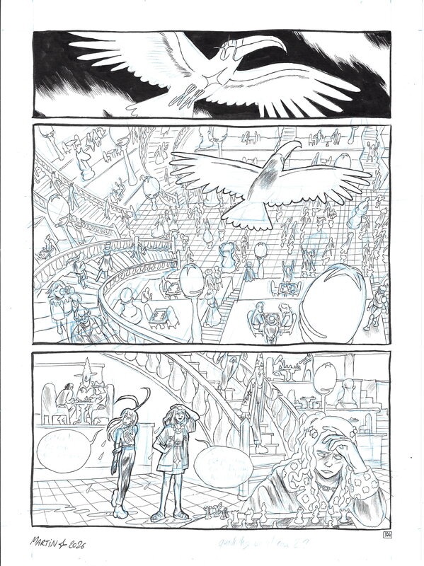En vente - Martin Robic, Une Fête sans Fin - Planche originale 108 - Planche originale