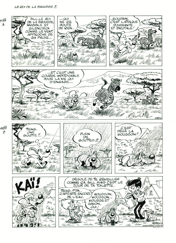 En vente - Boule & Bill par Laurent Verron - Planche originale