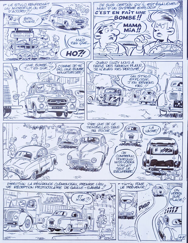 Alain Julié, Jean-Paul Tibéri, Ramdam à Taxis Paname - Planche originale