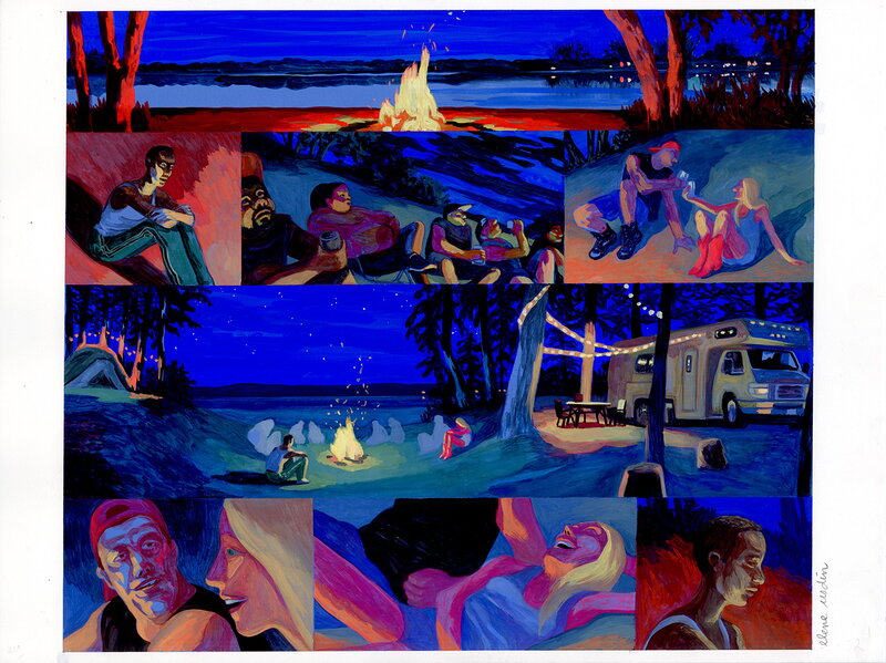 En vente - Elene Usdin, Detroit Roma – Planche originale 142 - Planche originale