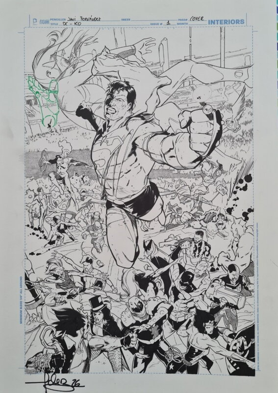 Javi Fernandez, Dc KO issue #1 cover - Original Cover