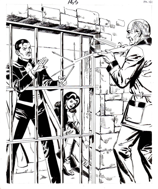 Umberto Sammarini, Mandrake the Magician 266 - Coverture Originale (1ère série Remparts) - Couverture originale