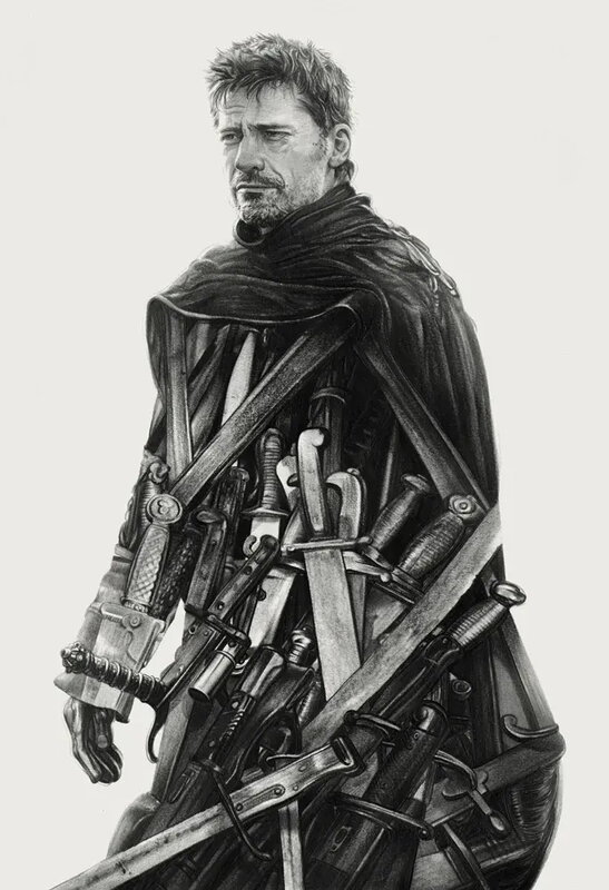 En vente - Greg Ruth, Songs of Ice and Fire - Jaime Lannister - Illustration originale