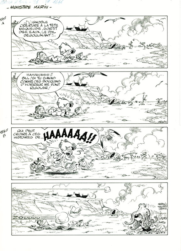 En vente - Boule & Bill par Laurent Verron - Planche originale