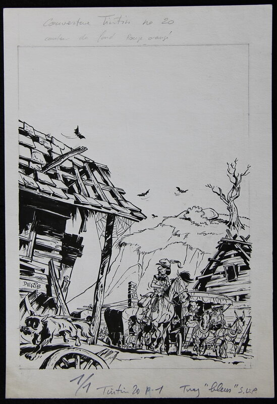 Claude Derib, Go West Le Trou des Esprits perdus - Original Cover