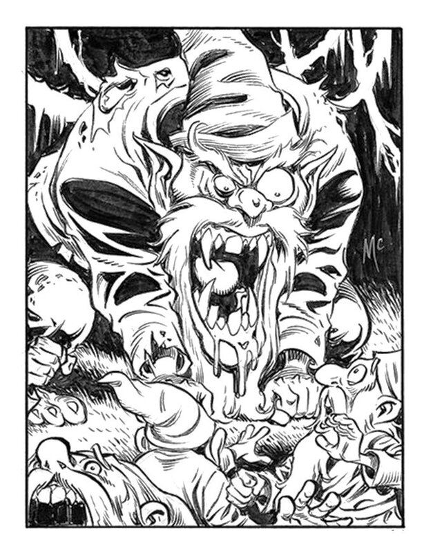 Ghoul Gnome par Shawn McManus - Illustration originale
