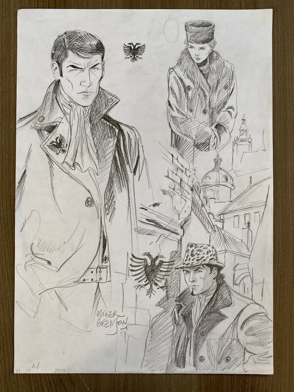 En vente - Olivier Grenson- Niklos Koda - Illustration originale