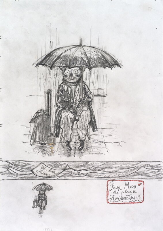 'Abandoned in Love' dedicated to a buyer by Arinouchkine, 2025 - Dédicace