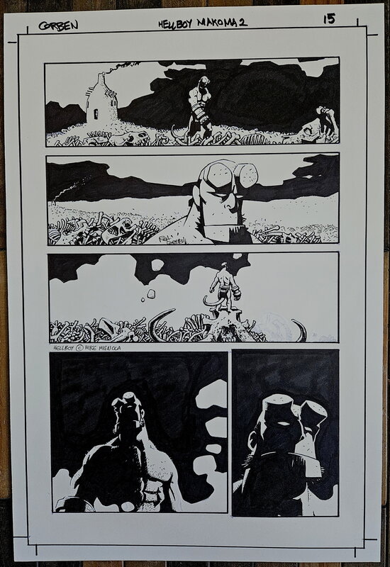 En vente - Hellboy par Richard Corben - Planche originale