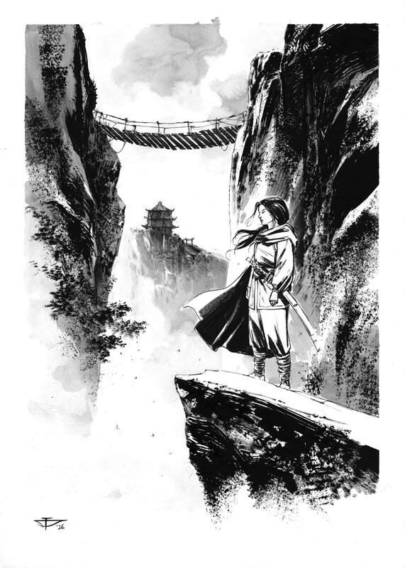 For sale - Dragan Paunovic, Japon Médiéval - Illustration 01 - Original Illustration