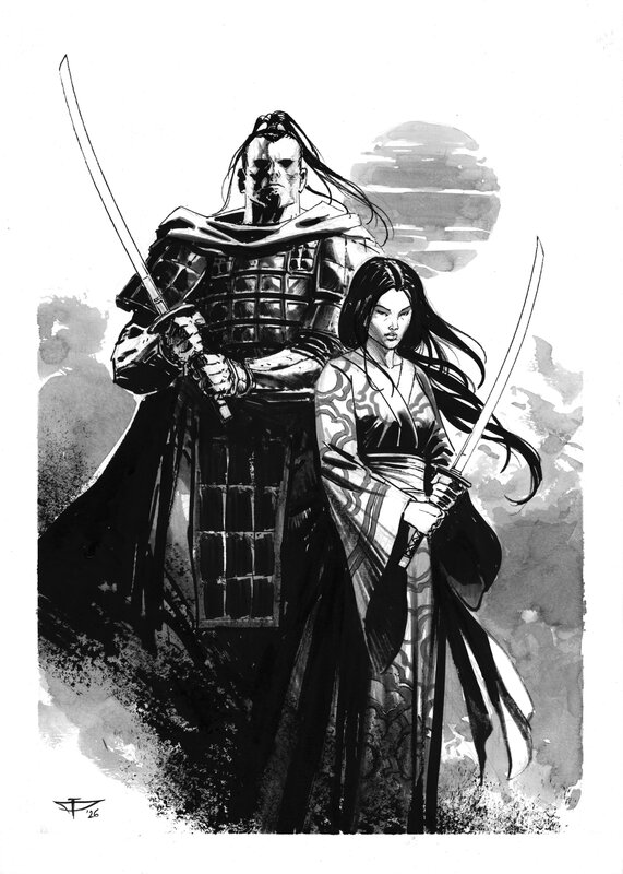 For sale - Dragan Paunovic, Japon Médiéval - Illustration 04 - Original Illustration
