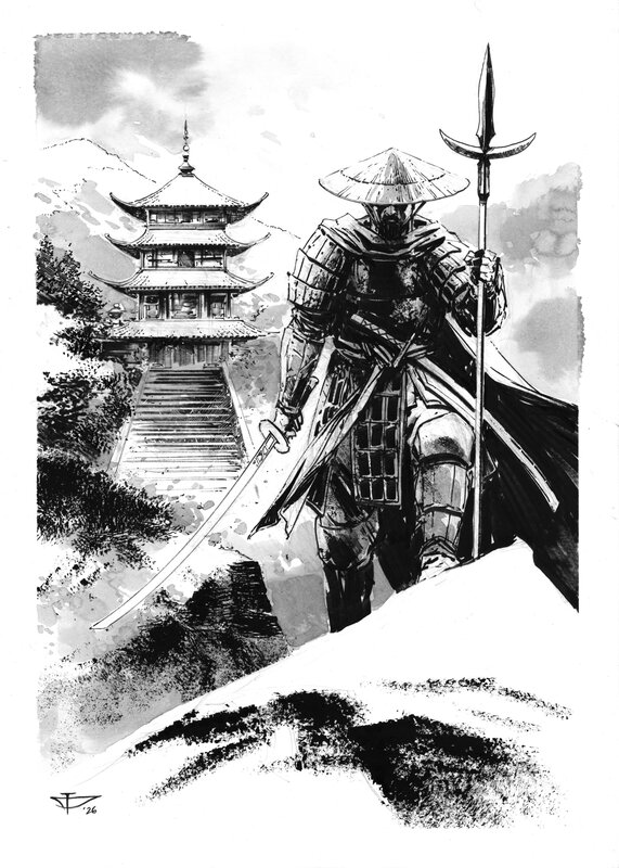 For sale - Dragan Paunovic, Japon Médiéval - Illustration 05 - Original Illustration