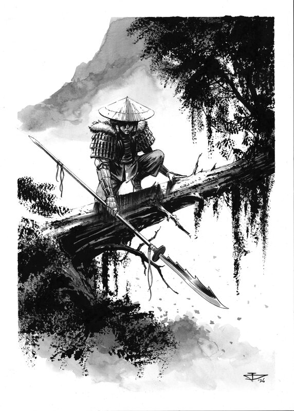For sale - Dragan Paunovic, Japon Médiéval - Illustration 06 - Original Illustration
