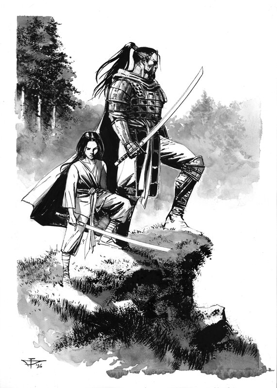 For sale - Dragan Paunovic, Japon Médiéval - Illustration 08 - Original Illustration