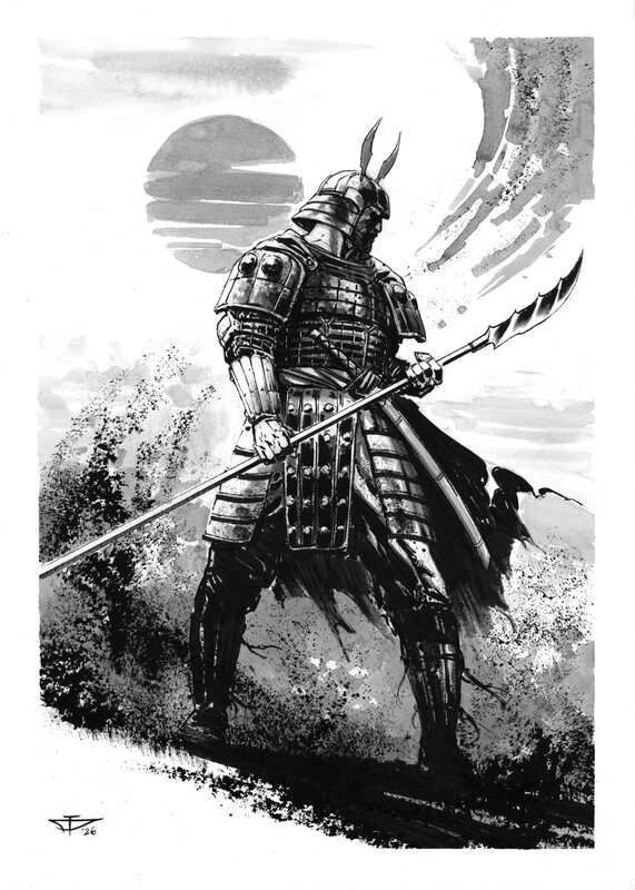For sale - Dragan Paunovic, Japon Médiéval - Illustration 09 - Original Illustration