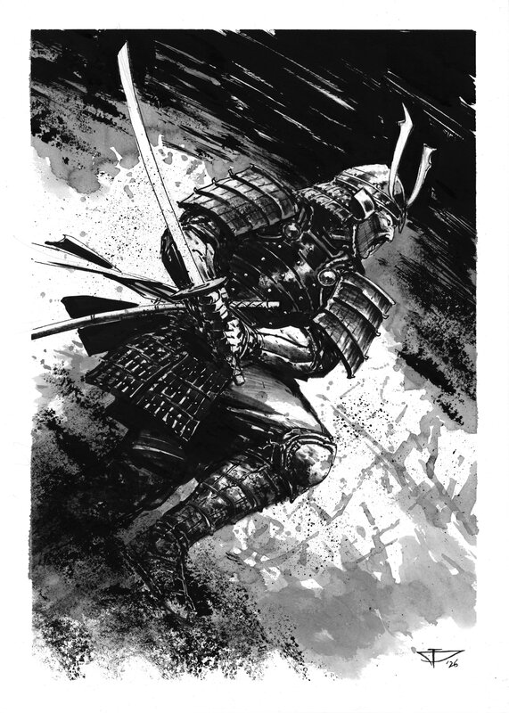 For sale - Dragan Paunovic, Japon Médiéval - Illustration 11 - Original Illustration