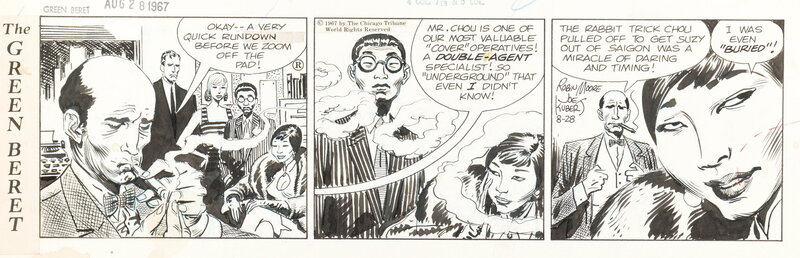 Joe Kubert, Robin Moore, Tales of the Green Beret - 28 Aout 1967 - Planche originale