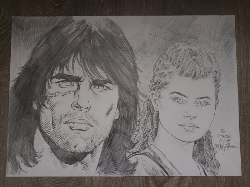 Christophe Bec, Thorgal et la déesse d'Ambre - Illustration originale