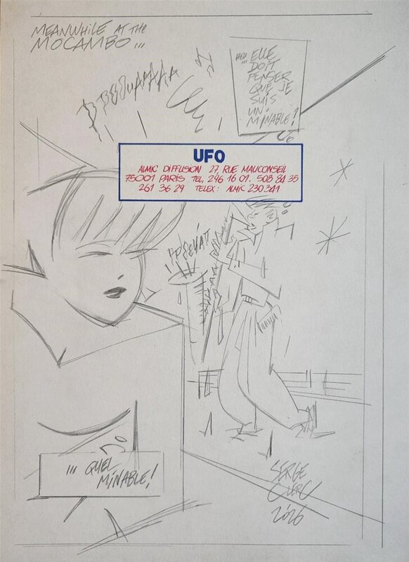 Serge Clerc, Il portait pas de Jeans UFO... - Illustration originale