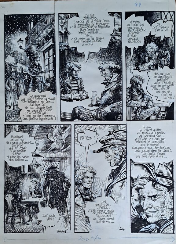 La Jonque Fantôme par Jean-Claude Forest - Planche originale