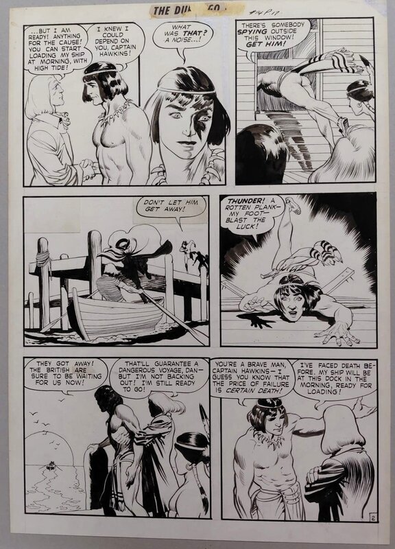 Frazetta - The Durango Kid page - Planche originale