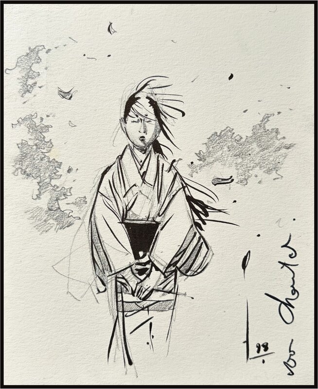 Geisha, Michetz - Illustration originale