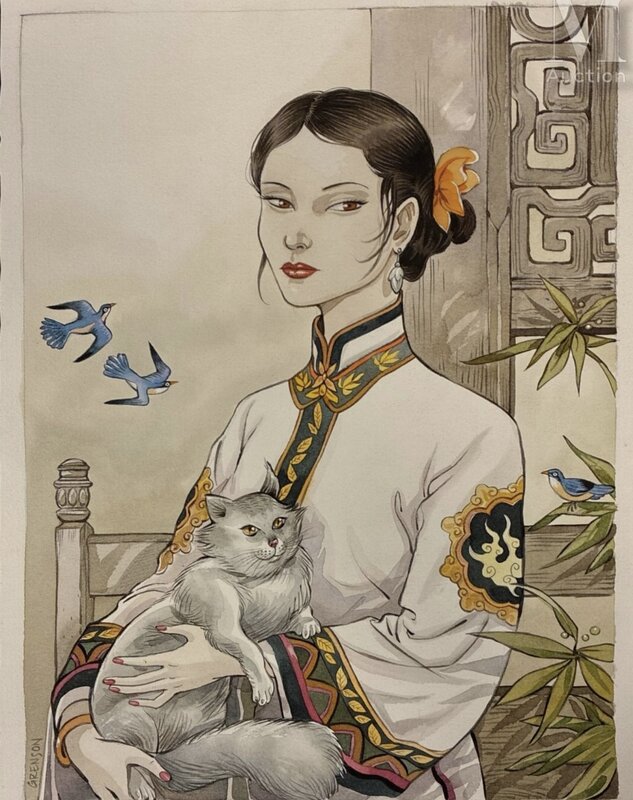 Olivier Grenson, Niklos Koda - Femme et le chat - Comic Strip