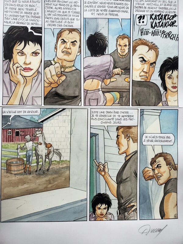 Renaud, CROTALES  T 1  couleur directe - Planche originale