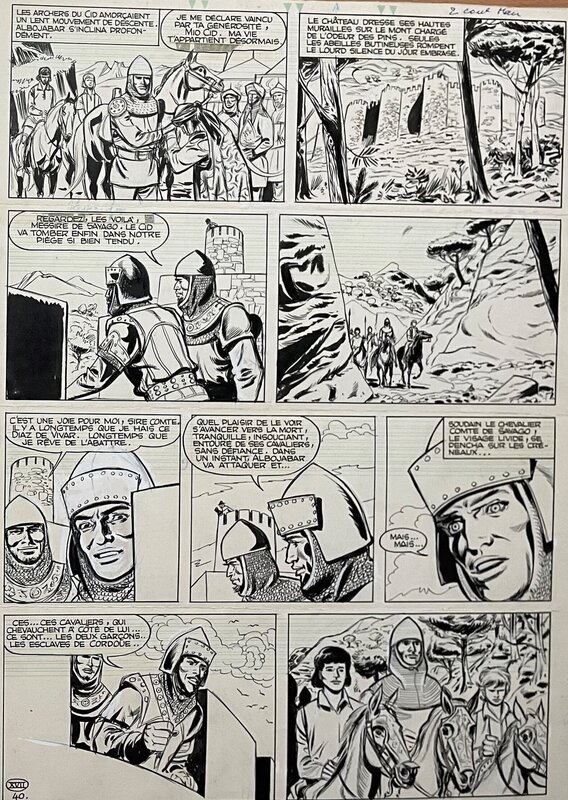 Sirius - Timour : L'ombre du Cid pl 40 - Planche originale