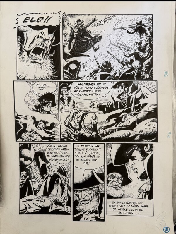 The Phantom “Eld” par César Spadari - Planche originale