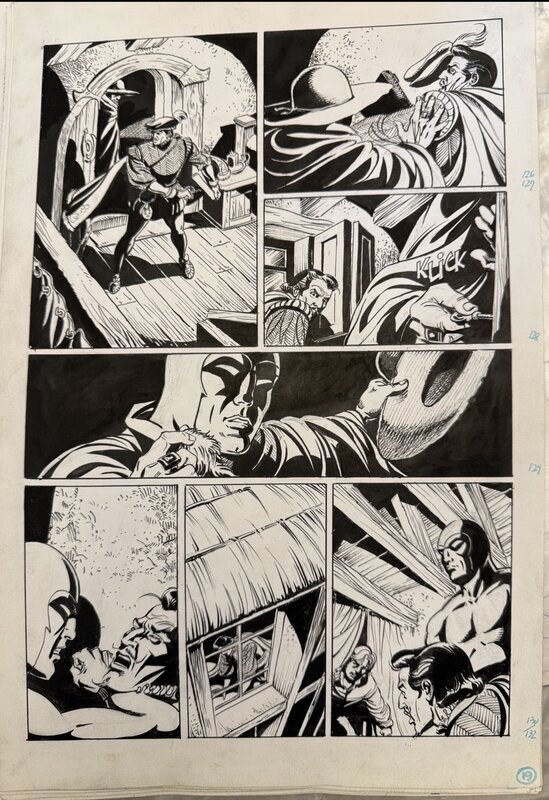 César Spadari, The Phantom “The Hat” - Planche originale