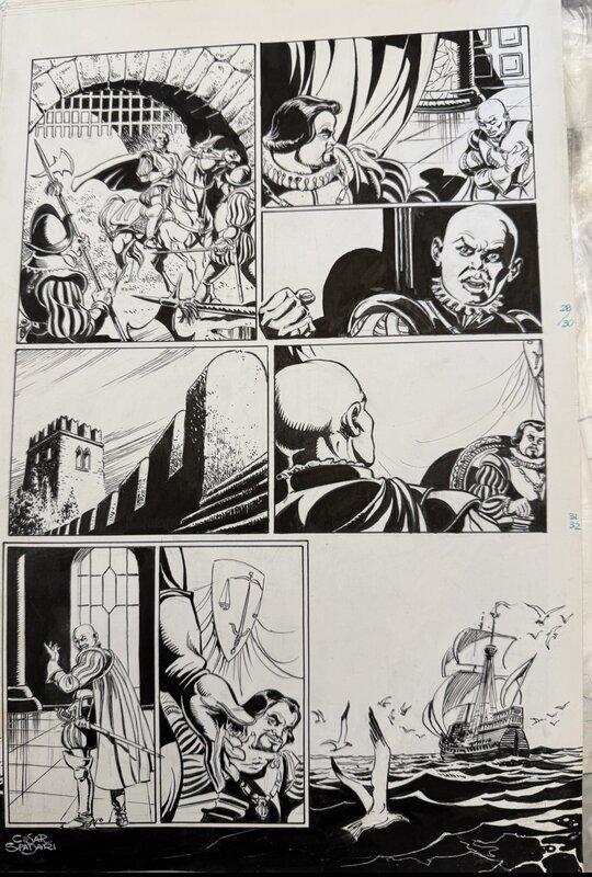 César Spadari, The Phantom “The Seagulls” - Comic Strip