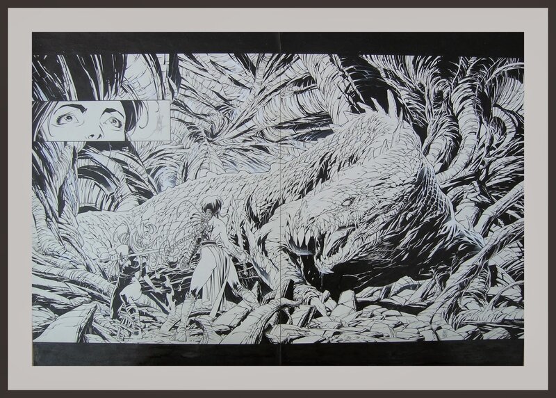 Alberto Varanda, Double planche La Geste des Chevaliers Dragons T1 - Comic Strip