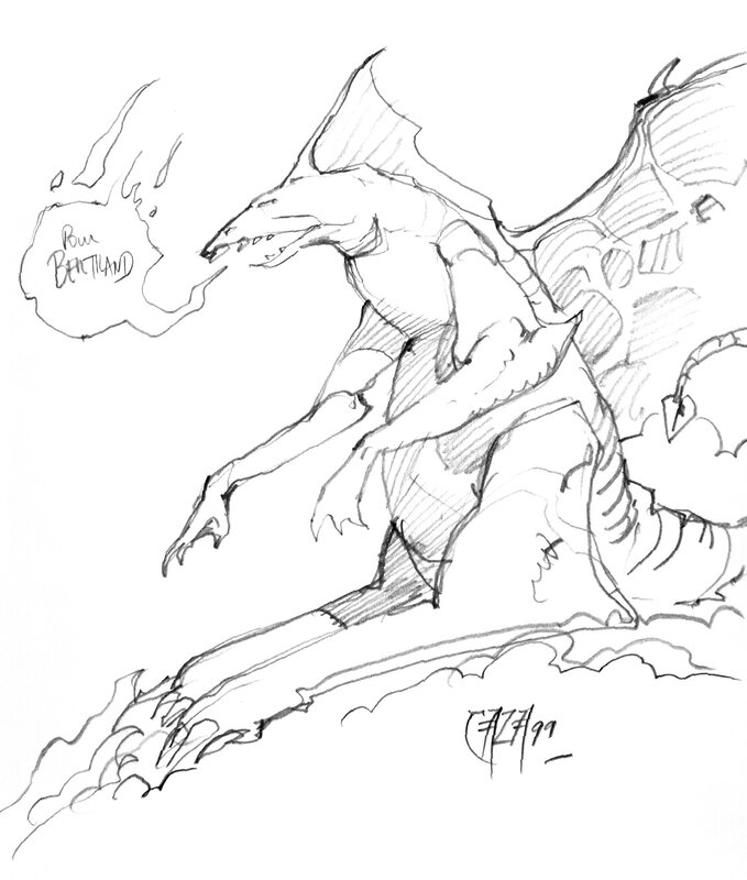 Dragon by Caza - Sketch