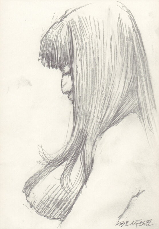 En vente - Femme 07 par Liberatore - Illustration originale