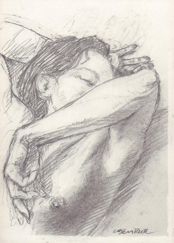 For sale - Liberatore, Portrait de femme 08 - Original Illustration