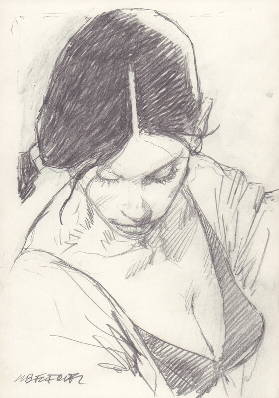 En vente - Liberatore, Portrait de femme - F - Illustration originale