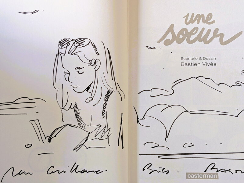 Une soeur par Bastien Vivès - Dédicace