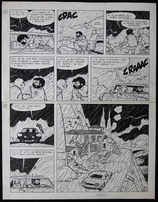 Will, Maurice Rosy, Tif et Tondu Les Flèches de Nulle Part - Planche originale