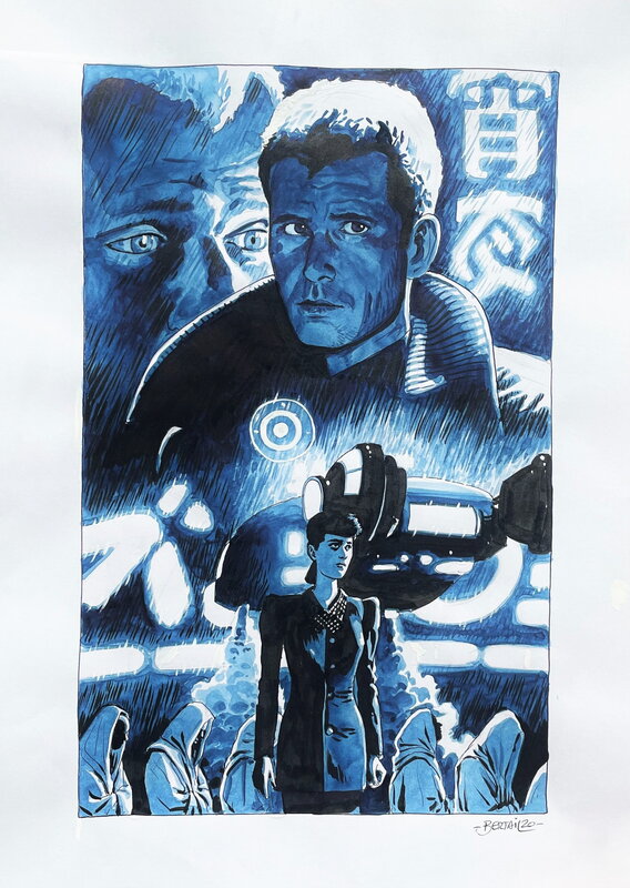 Blade Runner par Dominique Bertail - Illustration originale