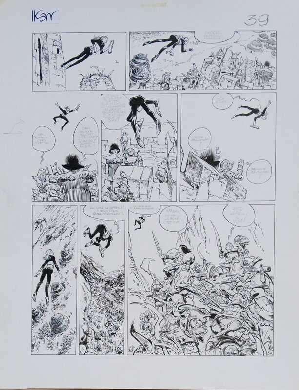 En vente - Ikar par René Follet - Planche originale