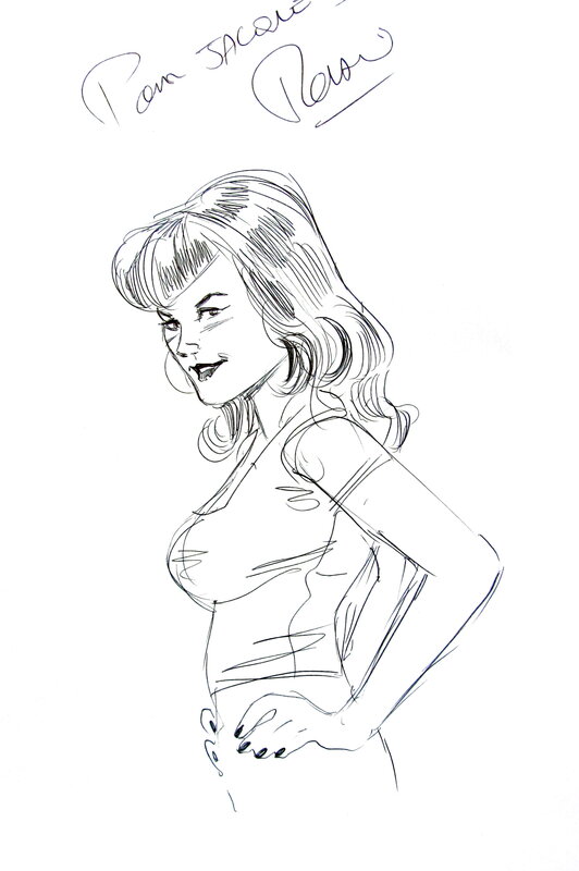 Pin-Up Wings 3 by Romain Hugault - Sketch