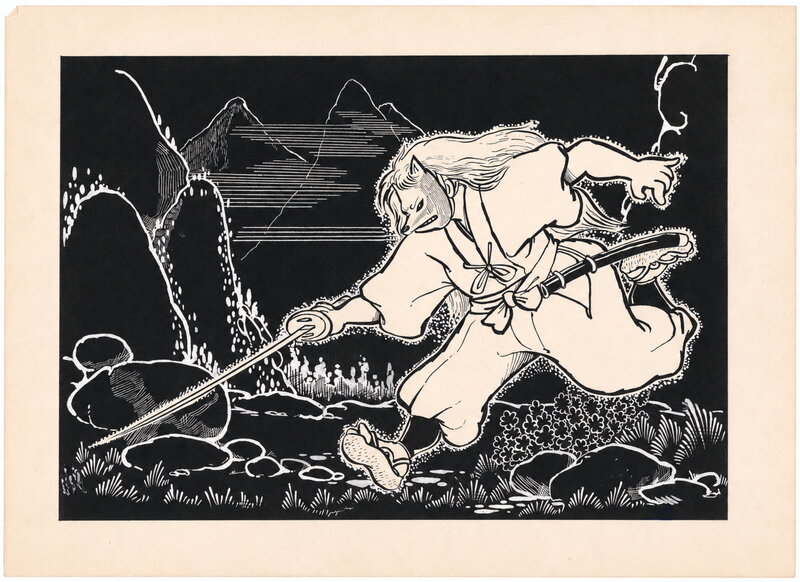 Shinpei Takeda, Iron Mask Part 1: Fūun Jigokudani | The Stormy Hell Valley - Illustration originale